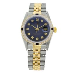 Rolex Pre-owned 36mm Mens Blue Two Tone - REF-610X2K