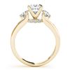 Image 5 : 1.6 CTW Certified VS/SI Princess Cut Diamond 3 Stone Ring 18K Yellow Gold - REF-466H9A - 28037