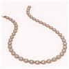 Image 2 : 33.08 CTW Pear Diamond Designer Necklace 18K Rose Gold - REF-6137W3F - 42732