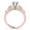 Image 5 : 2.5 CTW Certified VS/SI Diamond Pave Solitaire Ring 18K Rose Gold - REF-650X3T - 28111