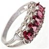 Image 2 : 1.15 CTW Pink Tourmaline & Diamond Ring 10K White Gold - REF-24X5T - 10772