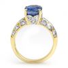 Image 2 : 4.33 CTW Kaynite & Diamond Ring 10K Yellow Gold - REF-102M2H - 13406