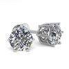 1.50 CTW Certified VS/SI Diamond Stud Solitaire Earrings 18K White Gold - REF-298M8H - 35838