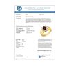 Image 2 : 0.50 CTW Garnet Ring 10K Yellow Gold - REF-15A6X - 12663