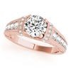 Image 1 : 1.75 CTW Certified VS/SI Diamond Solitaire Antique Ring 18K Rose Gold - REF-521H5A - 27406