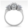Image 4 : 2.0 CTW Solitaire Past Present Future VS/SI Oval Diamond Ring 18K White Gold - REF-414A3X - 35913