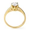 Image 2 : 0.80 CTW Certified VS/SI Diamond Solitaire Ring 14K Yellow Gold - REF-236T2M - 11153
