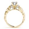 Image 4 : 1.4 CTW Certified VS/SI Diamond Solitaire 2Pc Wedding Set Antique 14K Yellow Gold - REF-384X8T - 314