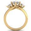 Image 4 : 1.25 CTW Certified VS/SI Diamond Solitaire 3 Stone Ring 14K Yellow Gold - REF-201X3T - 30407