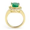 Image 2 : 4.65 CTW Emerald & Diamond Ring 10K Yellow Gold - REF-68H2A - 11001