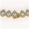 Image 4 : 42.11 CTW Pear Diamond Designer Necklace 18K Yellow Gold - REF-7805K3W - 42823