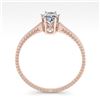 Image 4 : 1.0 CTW VS/SI Oval Cut Diamond Solitaire Engagement Ring Size 7 18K Rose Gold - REF-287M4H - 35891