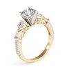 Image 4 : 2 CTW Certified VS/SI Diamond Pave Solitaire Ring 18K Yellow Gold - REF-452F2N - 28109
