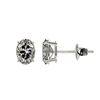 Image 2 : 1 CTW Certified VS/SI Quality Oval Diamond Solitaire Stud Earrings 10K White Gold - REF-147A2X - 330