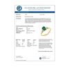 Image 3 : 0.74 CTW Emerald & Diamond Ring 10K Yellow Gold - REF-16Y5K - 13761