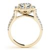Image 4 : 3.03 CTW Certified VS/SI Diamond 2Pc Wedding Set Solitaire Halo 14K Yellow Gold - REF-623H3A - 31111