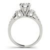 Image 4 : 1.96 CTW Certified VS/SI Diamond 3 Stone 2Pc Wedding Set 14K White Gold - REF-521Y6K - 32045