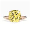 Image 1 : 6 CTW Cushion Cut Citrine Designer Inspired Engagement Ring 14K Rose Gold - REF-31X6T - 22177