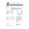 Image 3 : 26 CTW Ruby & Diamond Necklace 18K White Gold - REF-857A8X - 11716