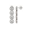 Image 2 : 6.14 CTW Diamond Designer Earrings 18K White Gold - REF-969T8M - 42674