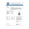 Image 2 : 10.11 CTW Emerald & Diamond Pendant 18K White Gold - REF-272W8F - 14207