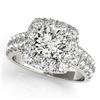 2.25 CTW Certified VS/SI Diamond Solitaire Halo Ring 18K White Gold - REF-458Y5K - 26443