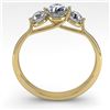 Image 2 : 1 CTW Past Present Future Certified VS/SI Diamond Ring Martini 18K Yellow Gold - REF-153A8X - 32254