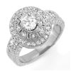 1.33 CTW Certified VS/SI Diamond Ring 14K White Gold - REF-214Y5K - 13968