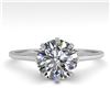 1.50 CTW Certified VS/SI Diamond Engagement Ring 18K White Gold - REF-567F2N - 35757
