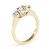 Image 4 : 2 CTW Certified VS/SI Diamond 3 Stone Solitaire Ring 18K Yellow Gold - REF-448N5Y - 28016