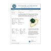 Image 2 : 1.54 CTW Emerald & Diamond Ring 14K Yellow Gold - REF-22H2A - 10377