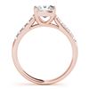 Image 2 : 1.3 CTW Certified VS/SI Princess Diamond Ring 18K Rose Gold - REF-371X5T - 28117