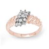 0.25 CTW Certified VS/SI Diamond Ring 14K Rose Gold - REF-33K6W - 14400
