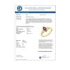 Image 2 : 0.33 CTW Ruby Ring 10K Yellow Gold - REF-9W3F - 12871