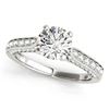 1.35 CTW Certified VS/SI Diamond Solitaire Ring 18K White Gold - REF-225K8W - 27522