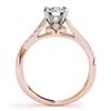 Image 4 : 1.06 CTW Certified VS/SI Diamond Solitaire 2Pc Wedding Set 14K Rose Gold - REF-137K3W - 31620