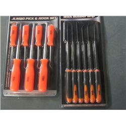 2 New Hook & Pick sets / 7 piece and 6 piece long reach
