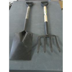 Garden Shovel & Garden Fork