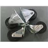 Image 1 : Set of 4 New 3 inch  Castors / 2 swivel & 2 fixed