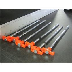 6 New Super  Heavy Duty Tent Stakes 1/4" thick x 10"/ Exc. for hard ground