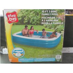Play Day 10 foot 3 Ring Family Pool /  117 x 69.5 x 22" deep