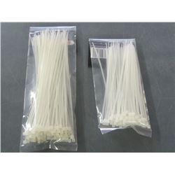 2 Packs of Cable/Zip ties / 8 inch & 6 inch 100 piece in each pack