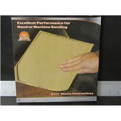 1 new case 40 Sandpaper / 9 x 11" sheets / 60-100-150-240 grits/ 10 of each