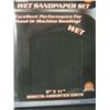 Image 1 : New Wet Sandpaper set / 9 x 11" sheets / 60-100-150-240 grits / 10 each