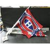 Image 1 : 3 New Montreal Canadians Car Flags with NHL Tags
