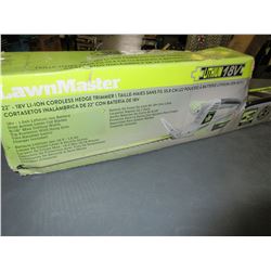 New Lawnmaster 22 inch 18 volt Lithium ion cordless  Hedge Trimmer