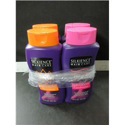 4 New Silkience Shampoo & Conditioner / 2 of each