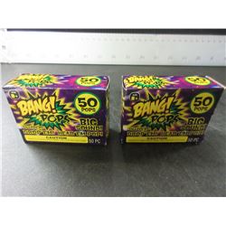New Bang Pops 50 per box / throw em drop em Big Bang sound