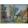 Image 1 : LUKE, Jane Corbus, 1881-    .  "A Quebec Farmhouse in Summertime".  Huile sur panneau, signée....