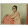 Image 1 : TAYLOR, Frederick Bourchier, R.C.A., 1906-1987.  "Half Length Seated Nude".  Huile sur toile, sig...
